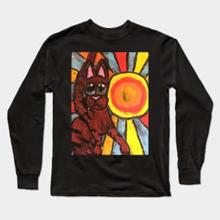 Sunburst cat Long Sleeve T-Shirt